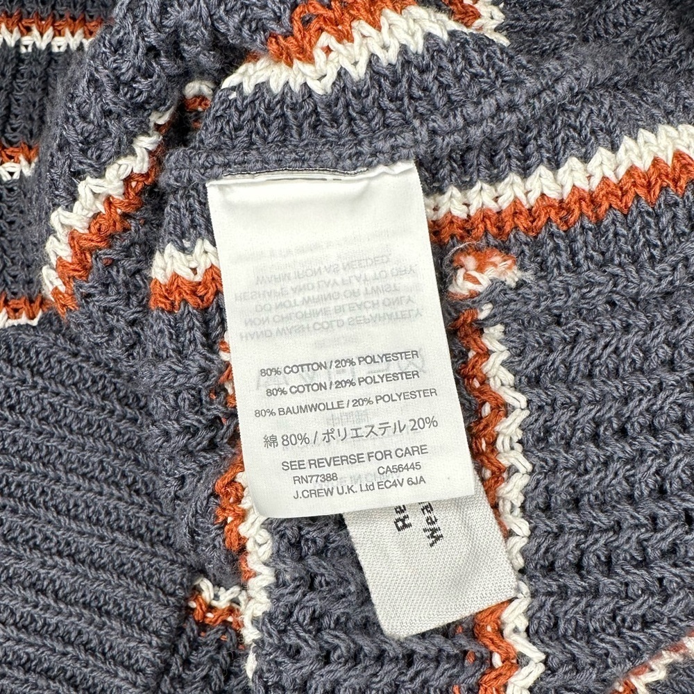 Madewell Gray and Orange V-Neck Sweater - Picture 15 of 16